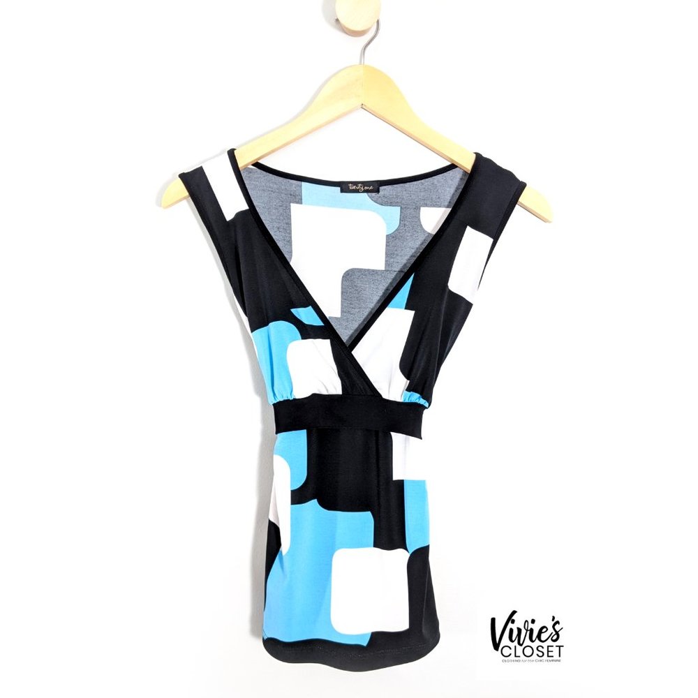 Forever Twenty One Color Block Retro Style Tunic M